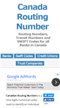 Mobile Screenshot of canadaroutingnumber.com